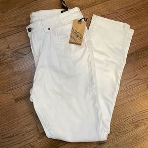 Buffalo Skinny Max Stretch White Denim Jean 36 x 32
